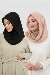 2'li Set Penye İç Boneli Pratik Şifon Eşarp,PS-45SET