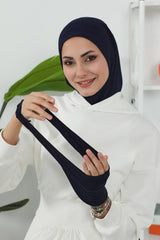 3'lü Tak-Çık Bone,Siperlik ve Şapka Seti Tesettür,ST-1P