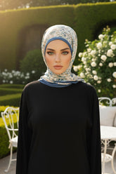 Arkadan Bağlamalı Desenli Pratik Şal,PS-202