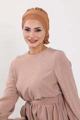 Dikişli Pileli Hazır Türban,HT-31A