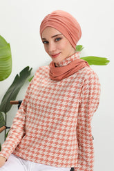 Fularlı Bone Türban,B-81RB