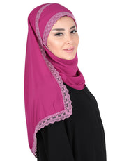 Kenarları Dantelli Pratik Şifon Şal,CPS-28