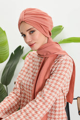 Kışlık Fularlı Bone Türban,B-80RB