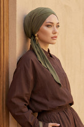 Kuşaklı Rahat Penye Bone,B-31