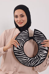 Ninja Boneli Çıkarılabilir Desenli Şapkalı Bone Türban,S-6D