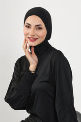 Önü Çapraz Ninja Tesettür (Deniz,Havuz) Yüzücü Bonesi,TB-4SN