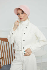 Siperlikli Penye Şapka Bone,B-73