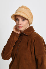 Siperlikli Polar Şapka Bone,B-73PL