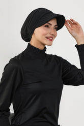 Siperlikli Tesettür (Deniz,Havuz) Yüzücü Bonesi,B-73SN