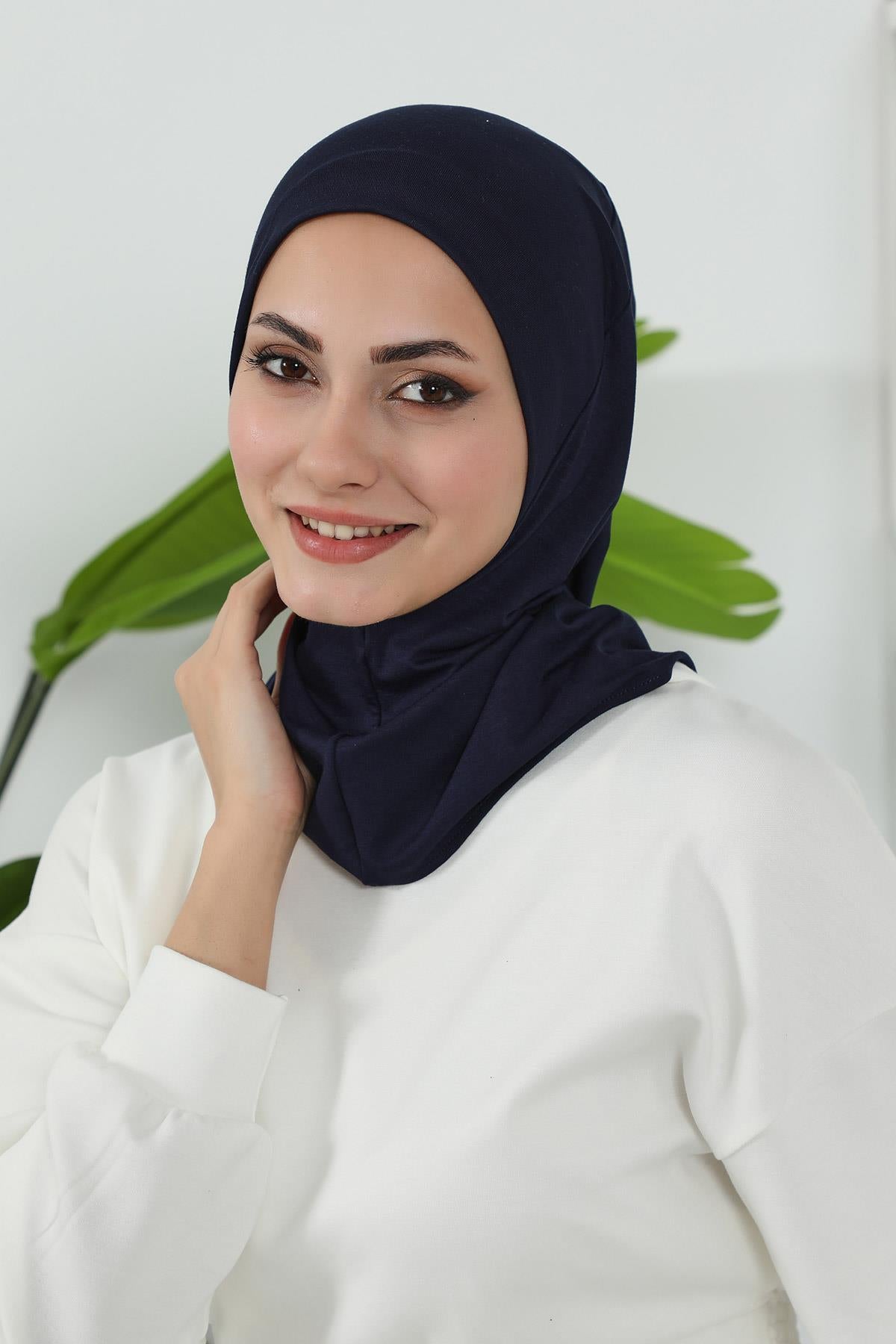 3'lü Tak-Çık Bone,Siperlik ve Şapka Seti Tesettür,ST-1P