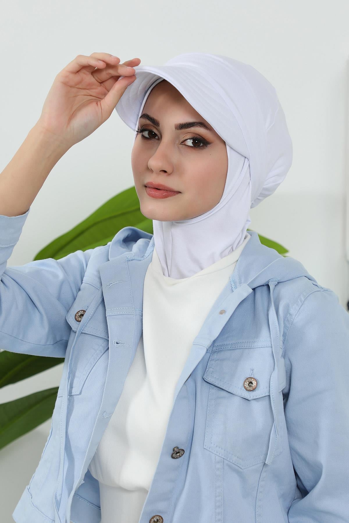 3'lü Tak-Çık Bone,Siperlik ve Şapka Seti Tesettür,ST-1P