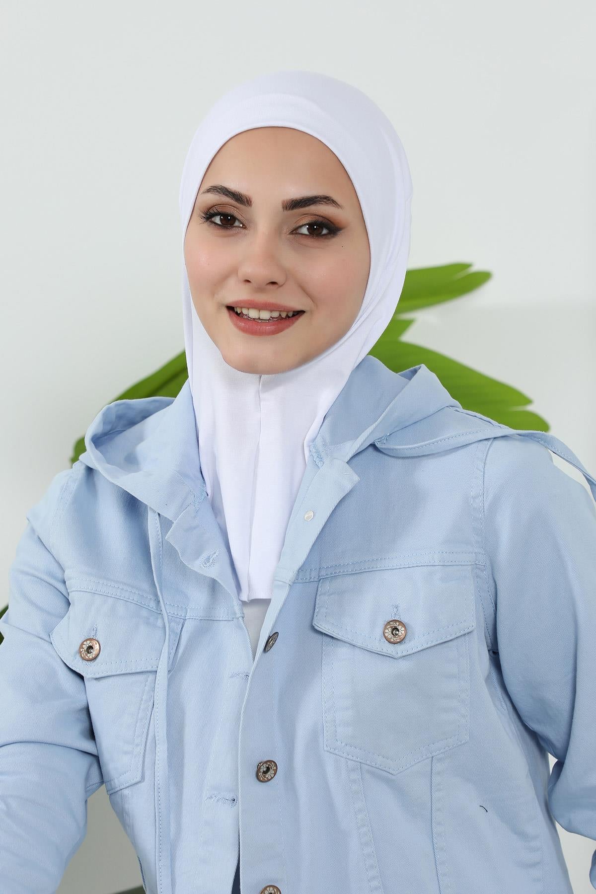 3'lü Tak-Çık Bone,Siperlik ve Şapka Seti Tesettür,ST-1P