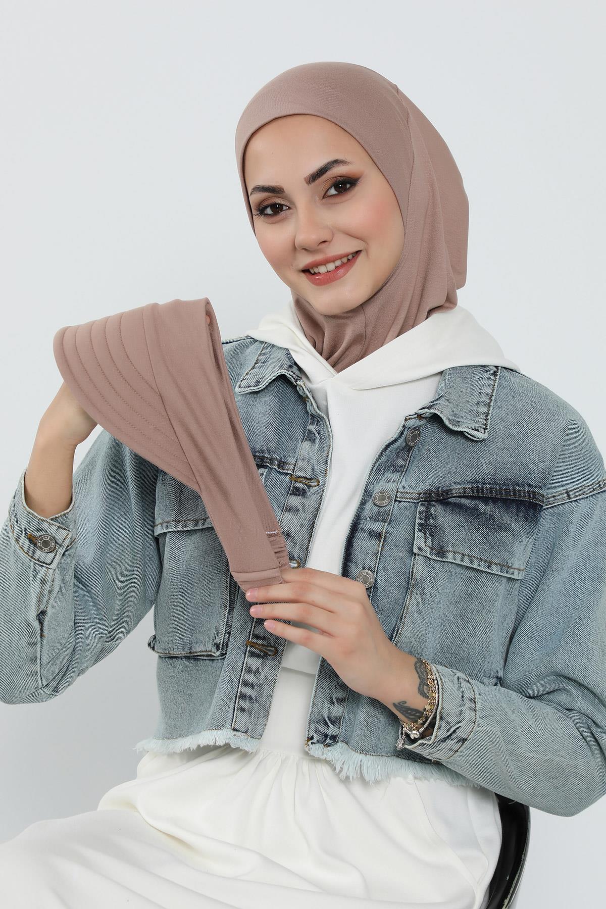 3'lü Tak-Çık Bone,Siperlik ve Şapka Seti Tesettür,ST-1P