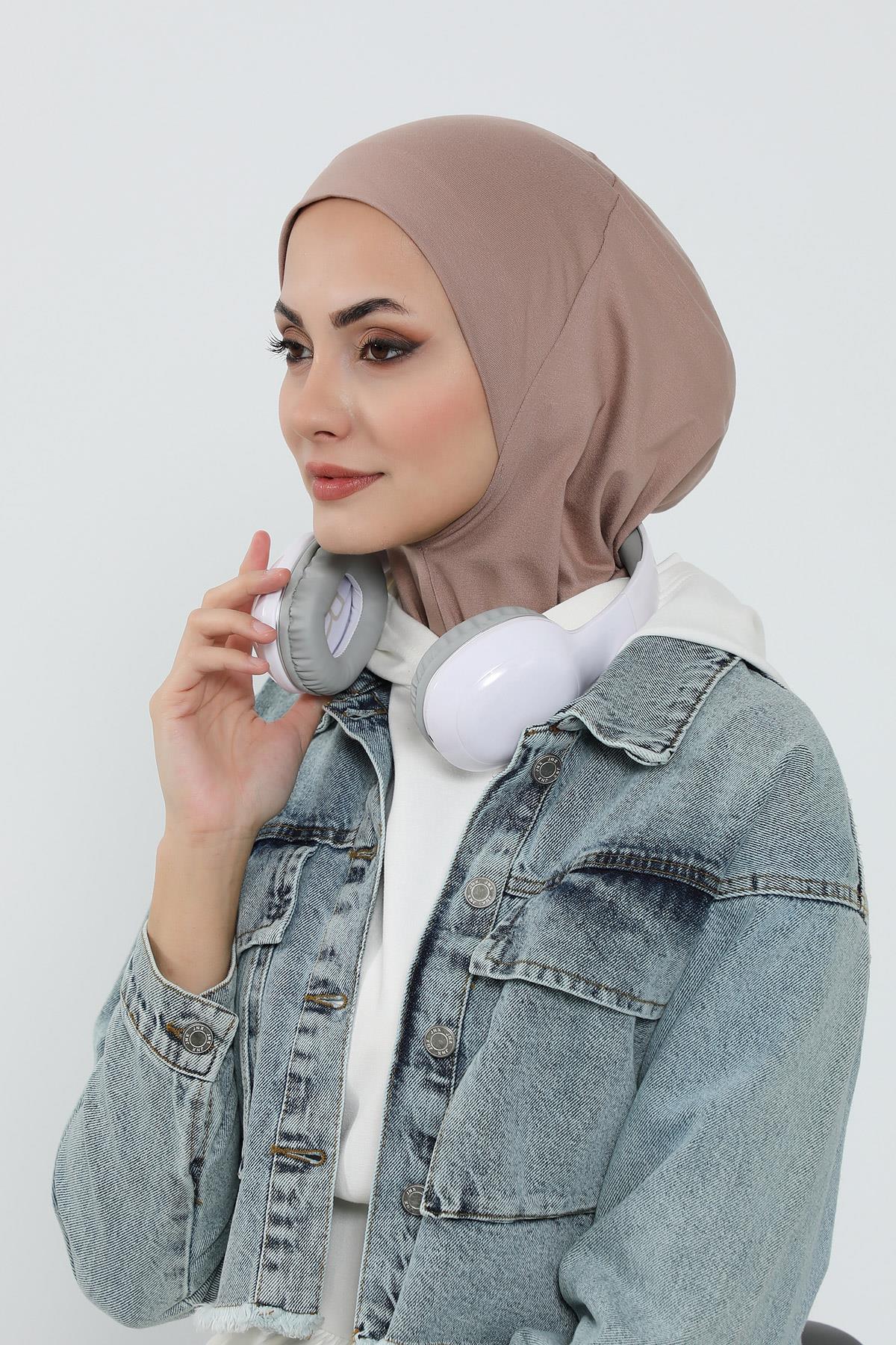 3'lü Tak-Çık Bone,Siperlik ve Şapka Seti Tesettür,ST-1P