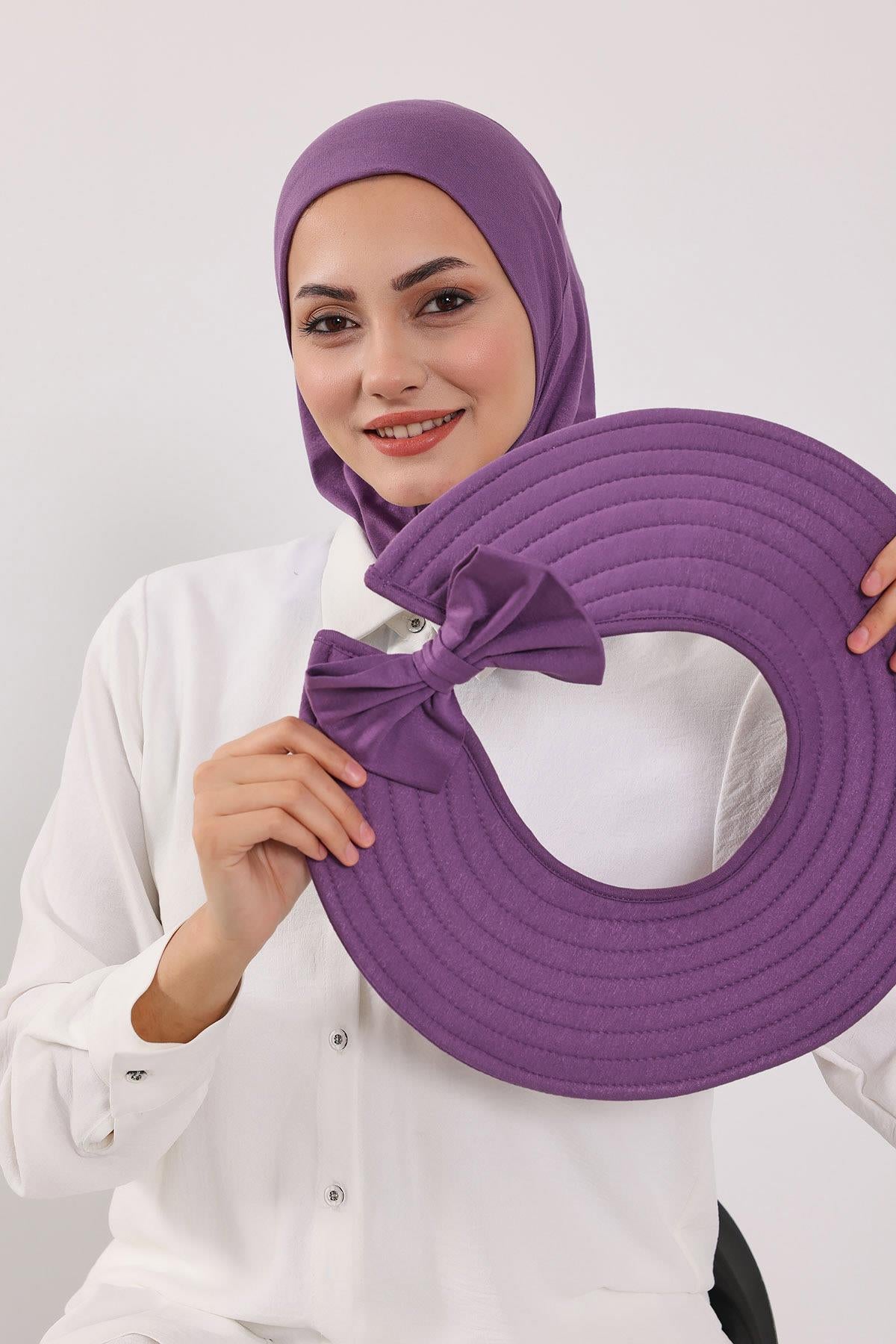 3'lü Tak-Çık Bone,Siperlik ve Şapka Seti Tesettür,ST-1P