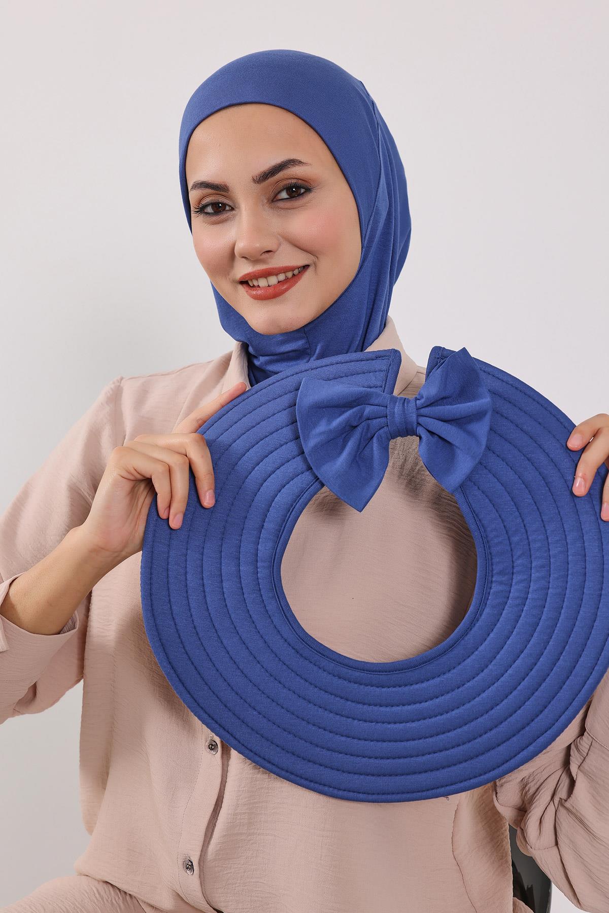 3'lü Tak-Çık Bone,Siperlik ve Şapka Seti Tesettür,ST-1P