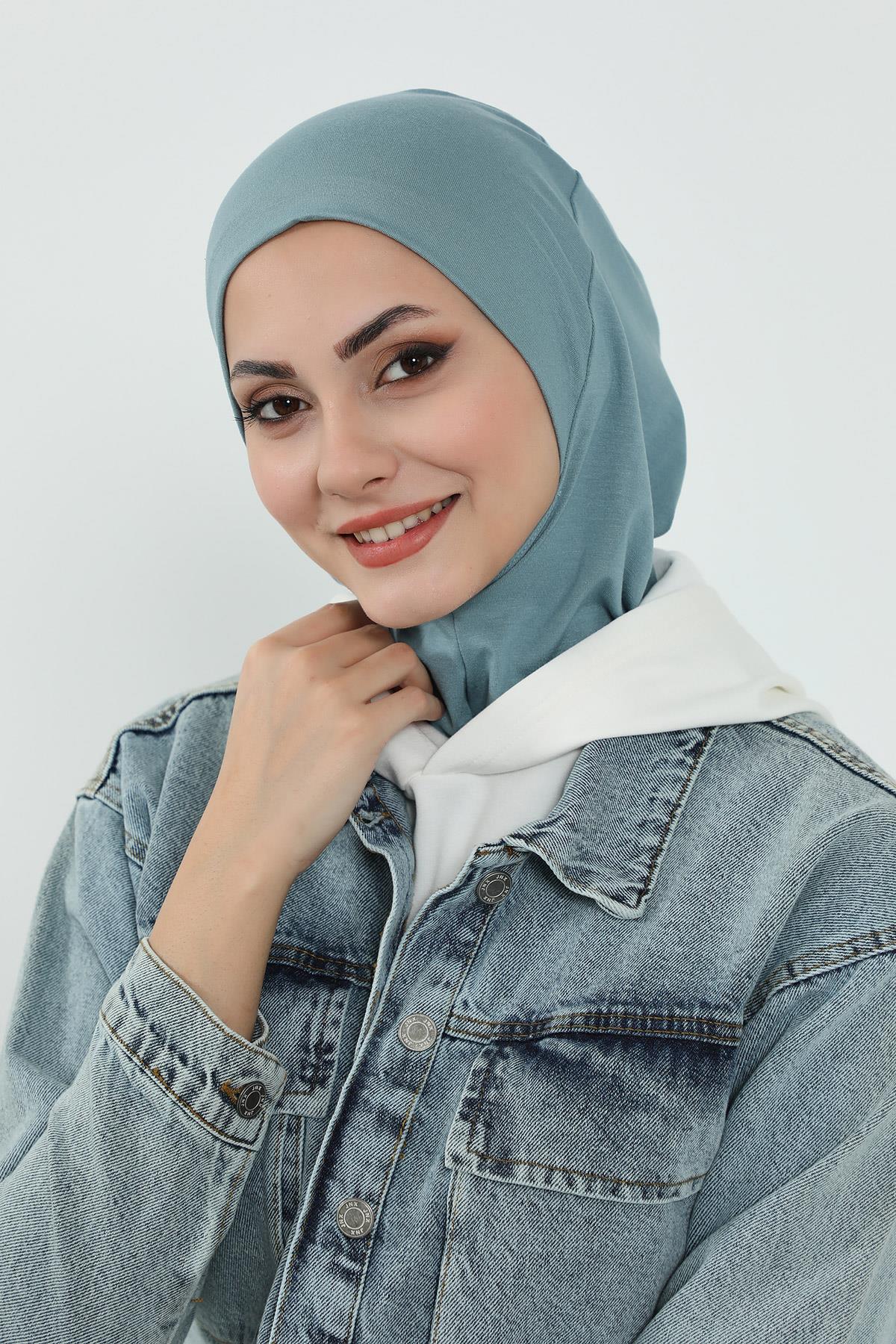 3'lü Tak-Çık Bone,Siperlik ve Şapka Seti Tesettür,ST-1P