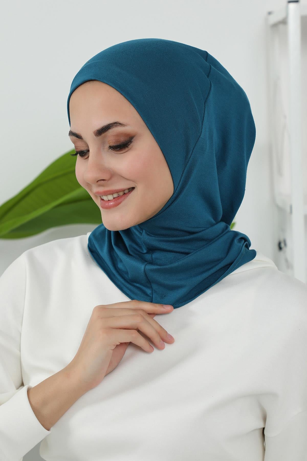 3'lü Tak-Çık Bone,Siperlik ve Şapka Seti Tesettür,ST-1P