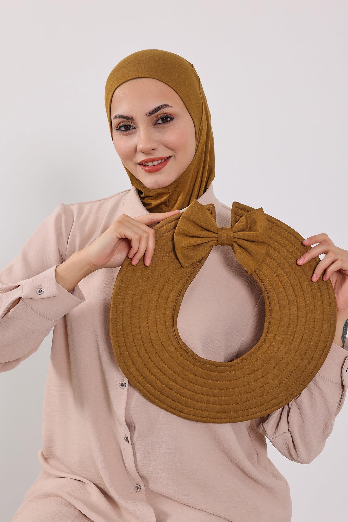 3'lü Tak-Çık Bone,Siperlik ve Şapka Seti Tesettür,ST-1P