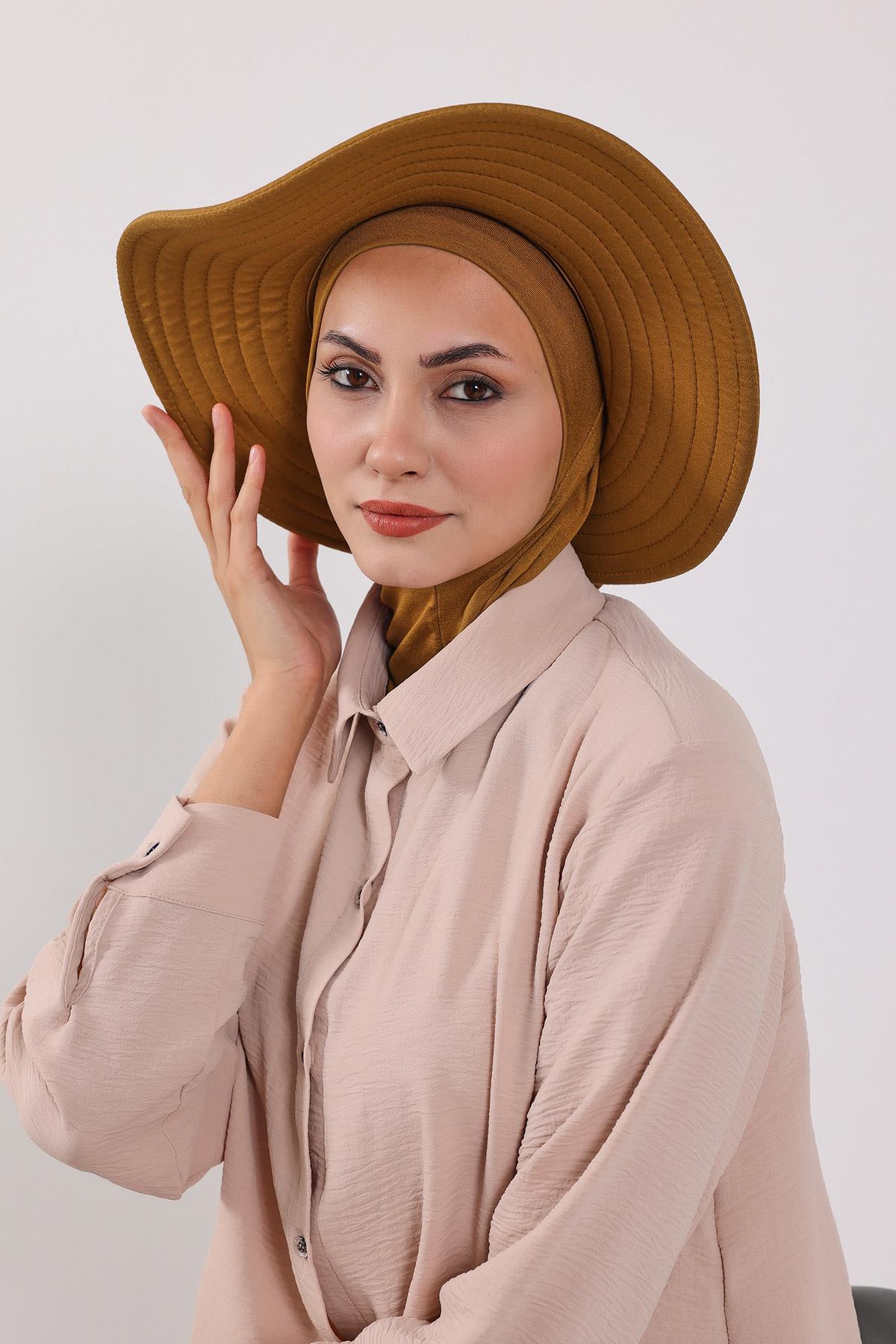 3'lü Tak-Çık Bone,Siperlik ve Şapka Seti Tesettür,ST-1P