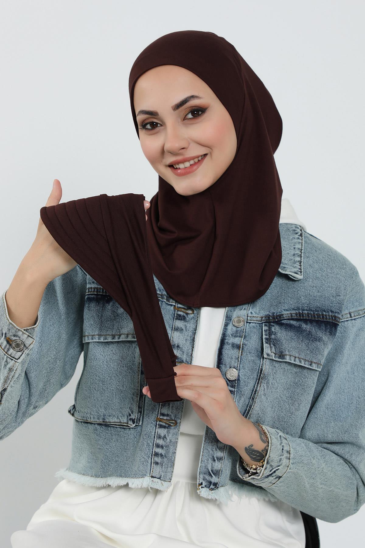 3'lü Tak-Çık Bone,Siperlik ve Şapka Seti Tesettür,ST-1P