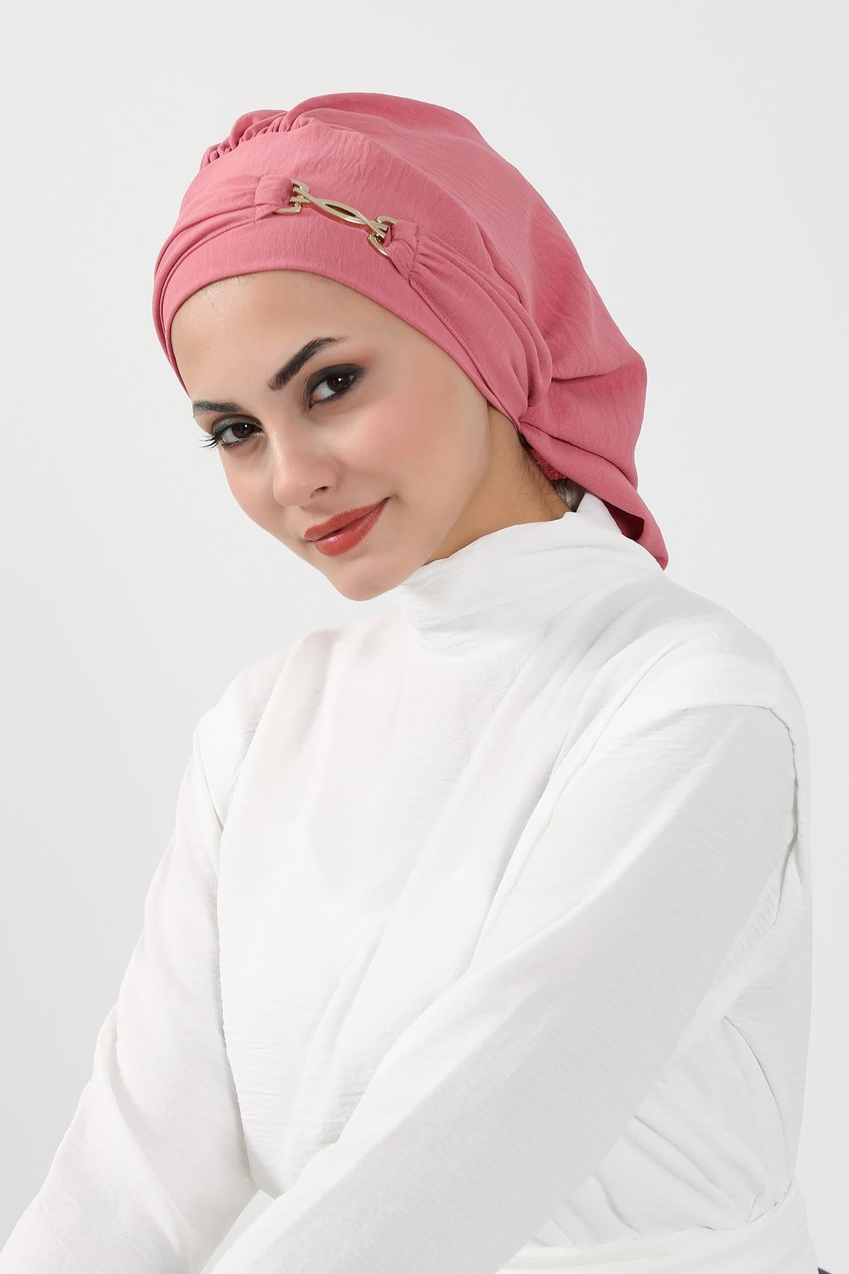 Aksesuarlı Hazır Türban,HT-93