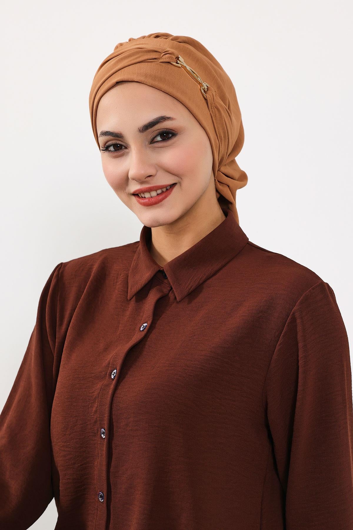 Aksesuarlı Hazır Türban,HT-93