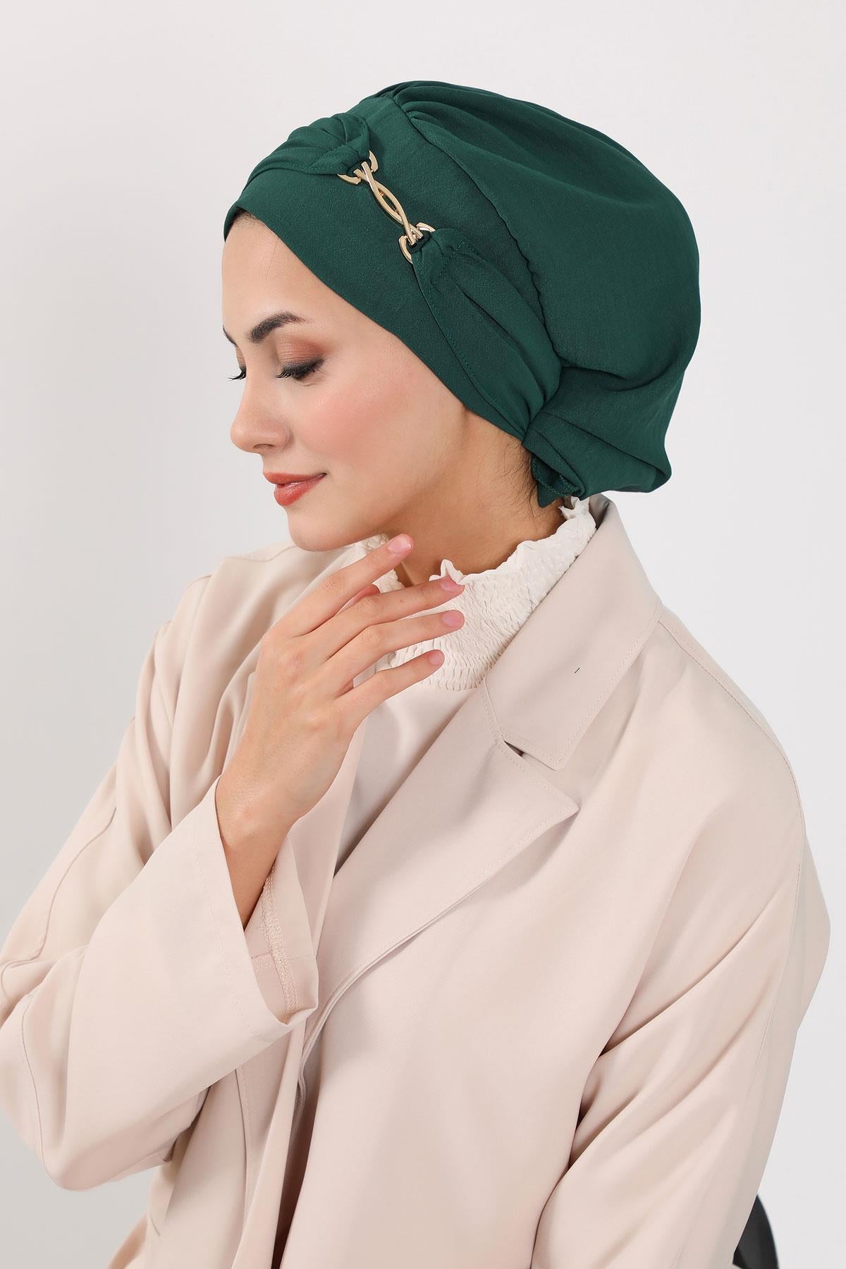 Aksesuarlı Hazır Türban,HT-93