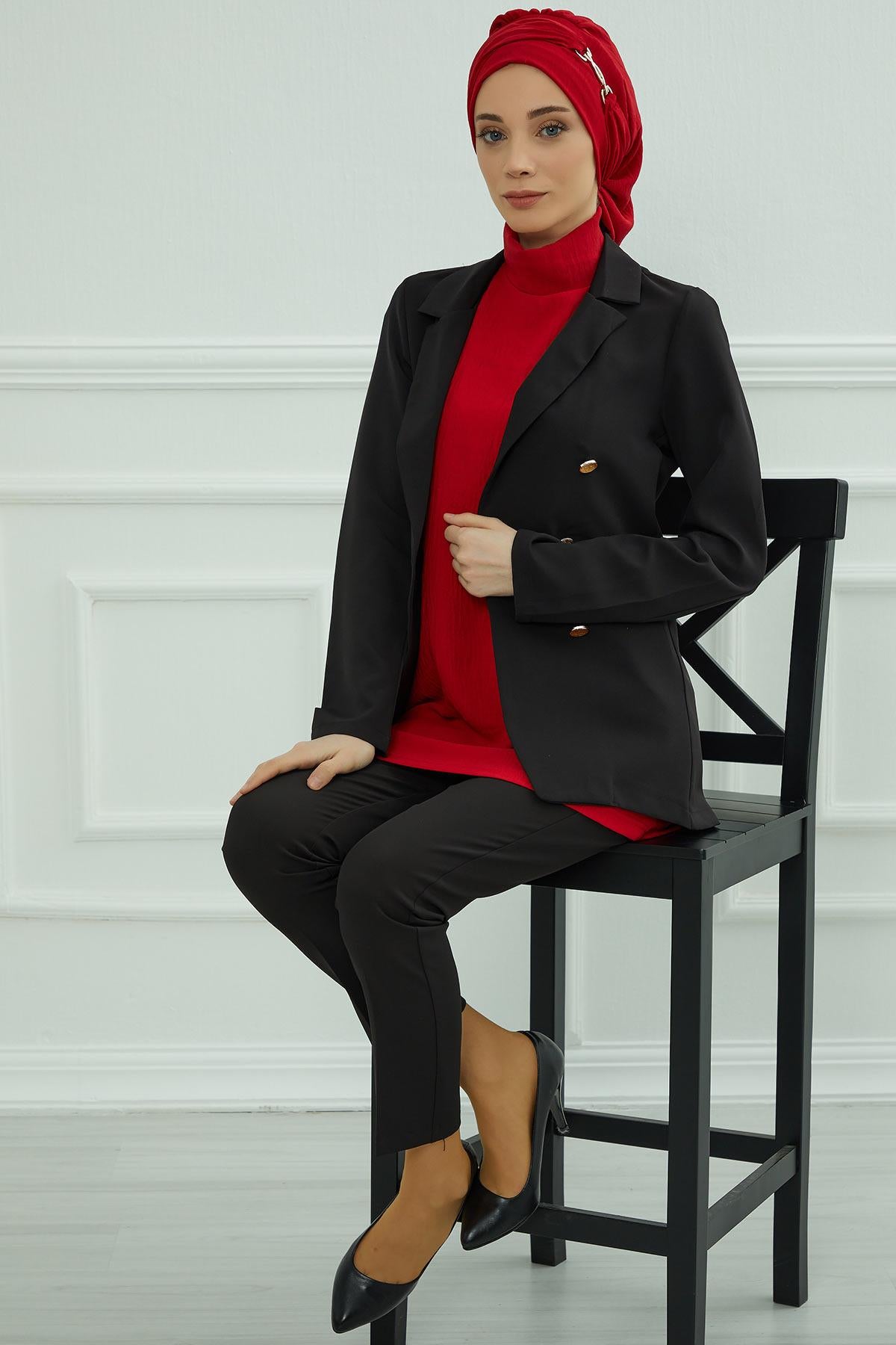 Aksesuarlı Hazır Türban,HT-93