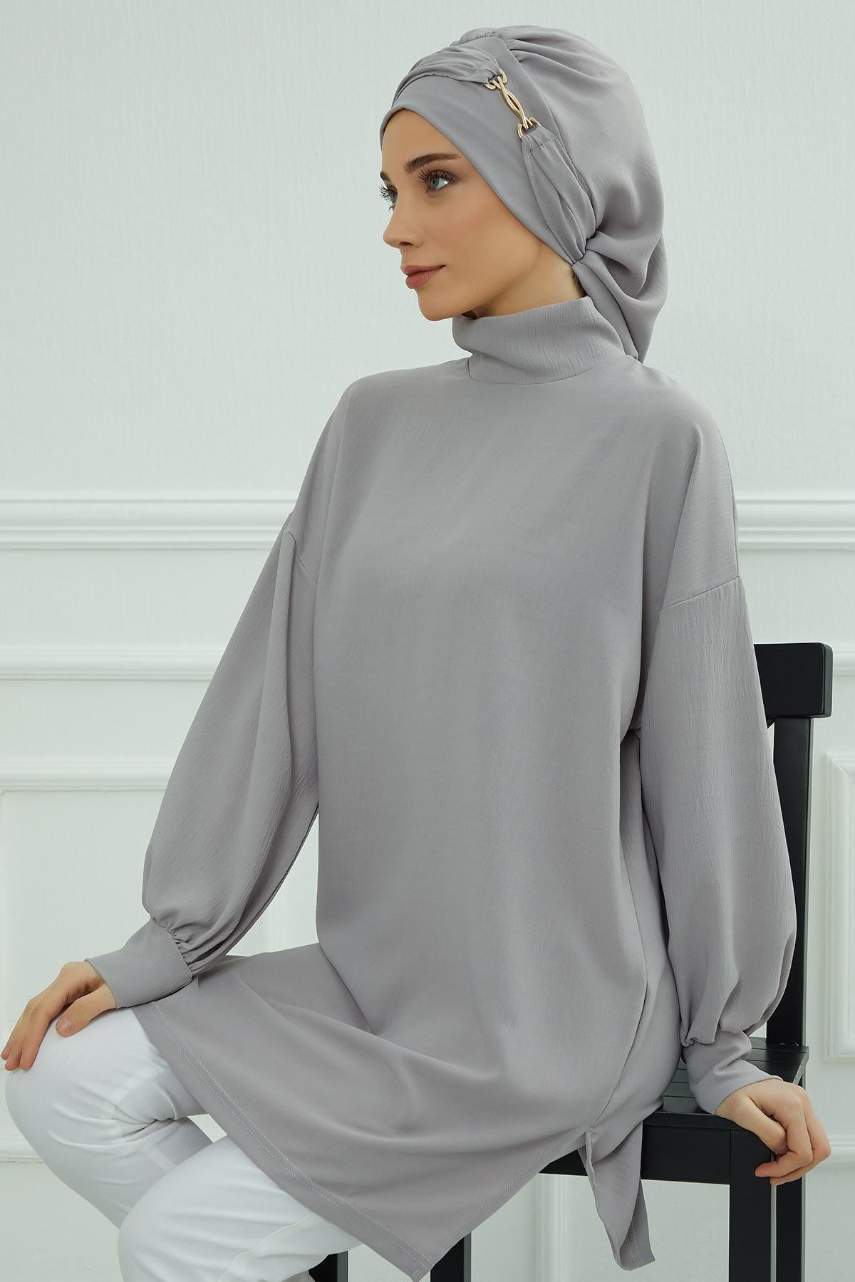 Aksesuarlı Hazır Türban,HT-93