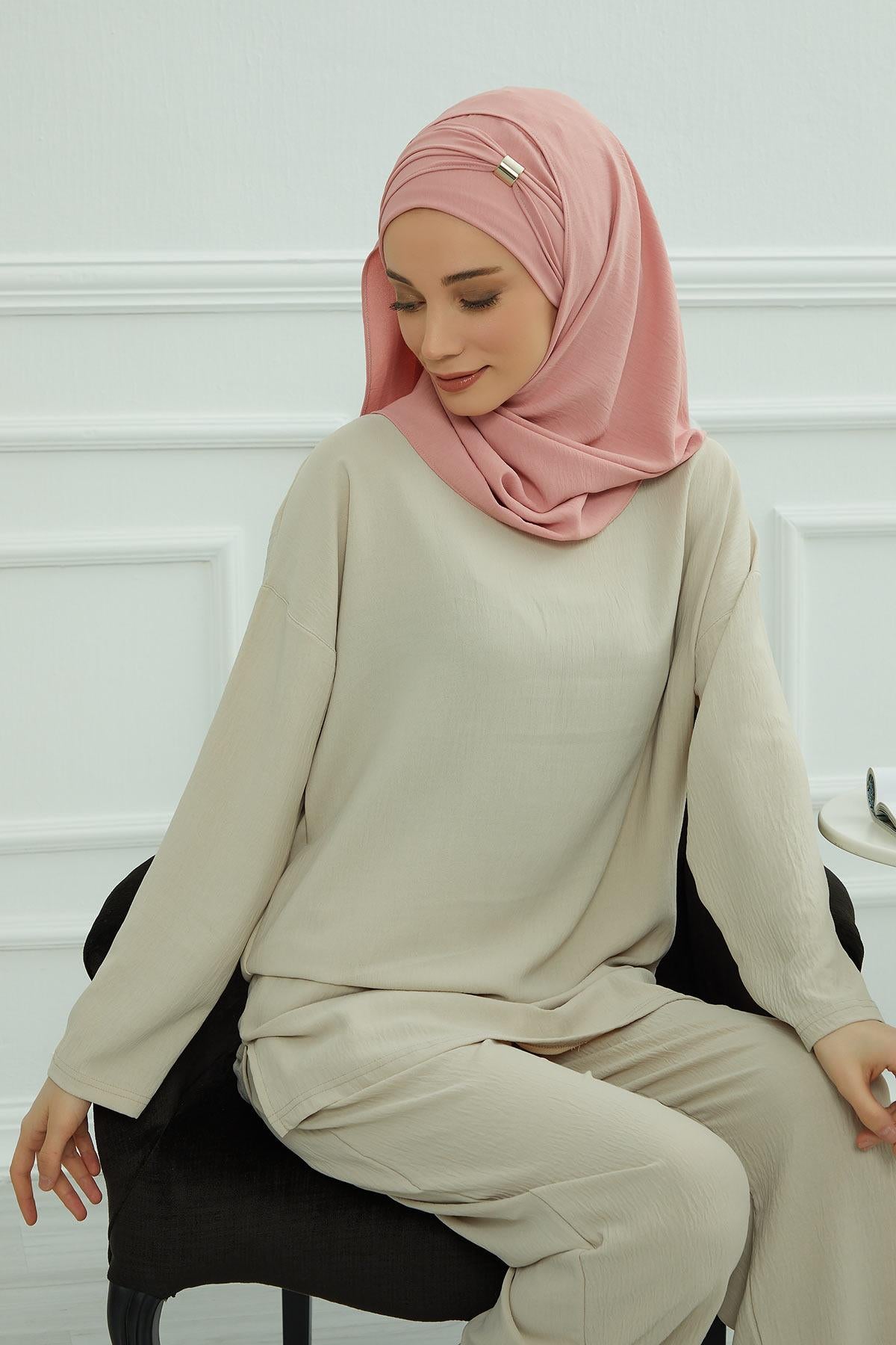 Aksesuar Detaylı Pratik Şal,CPS-94