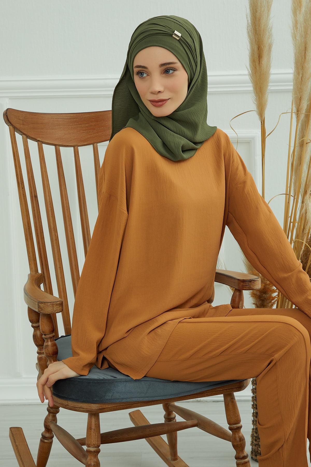 Aksesuar Detaylı Pratik Şal,CPS-94