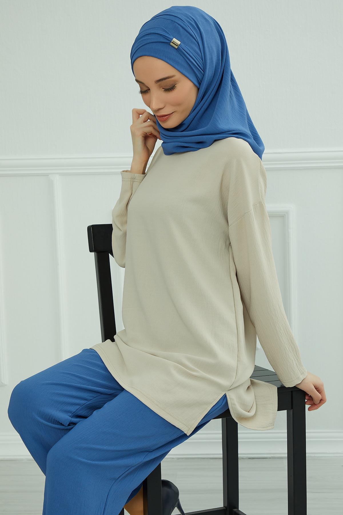 Aksesuar Detaylı Pratik Şal,CPS-94