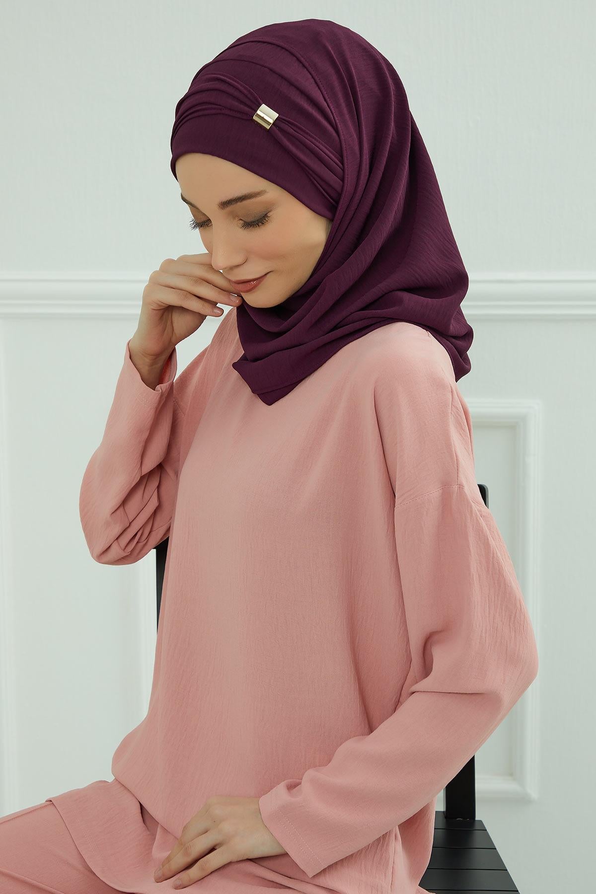 Aksesuar Detaylı Pratik Şal,CPS-94