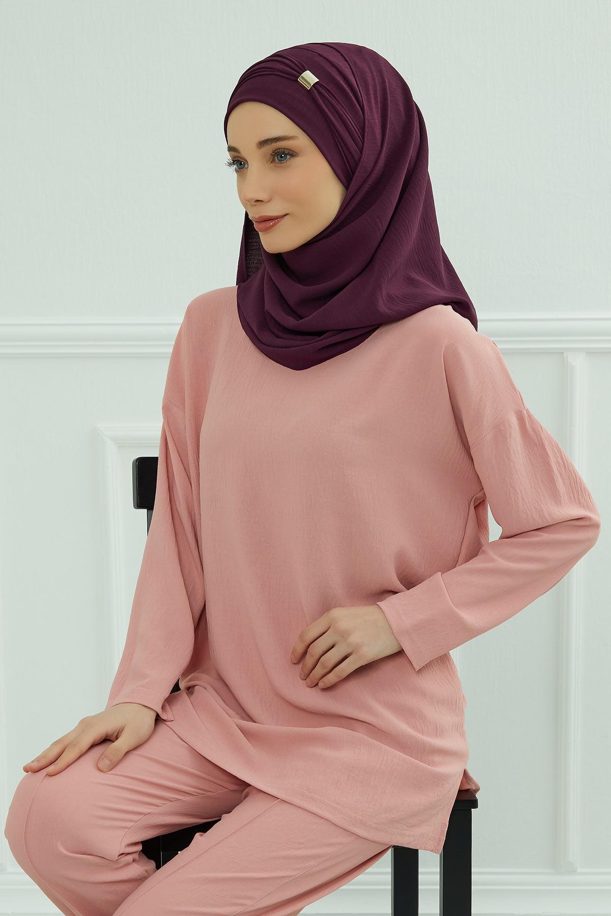 Aksesuar Detaylı Pratik Şal,CPS-94