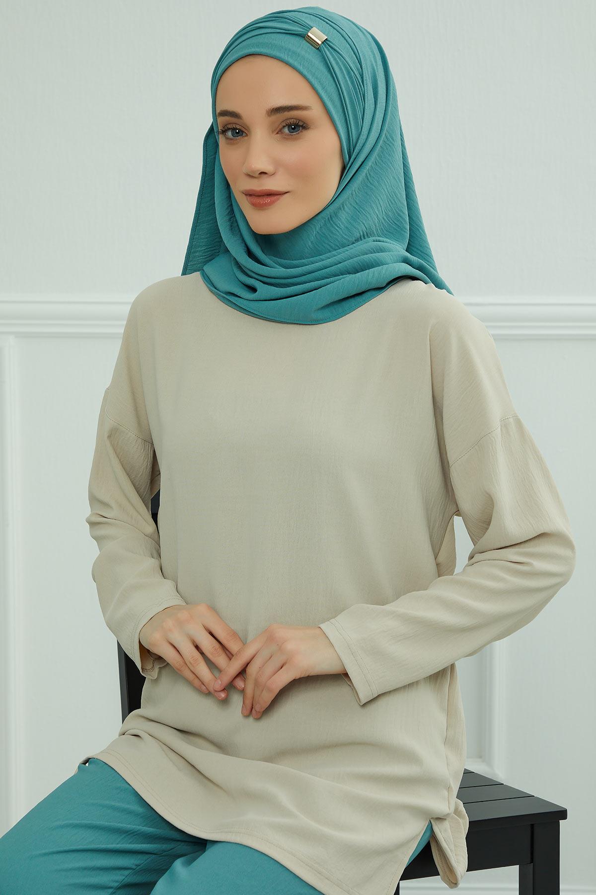 Aksesuar Detaylı Pratik Şal,CPS-94