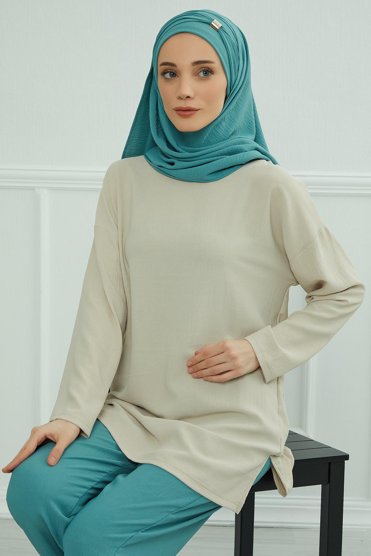 Aksesuar Detaylı Pratik Şal,CPS-94