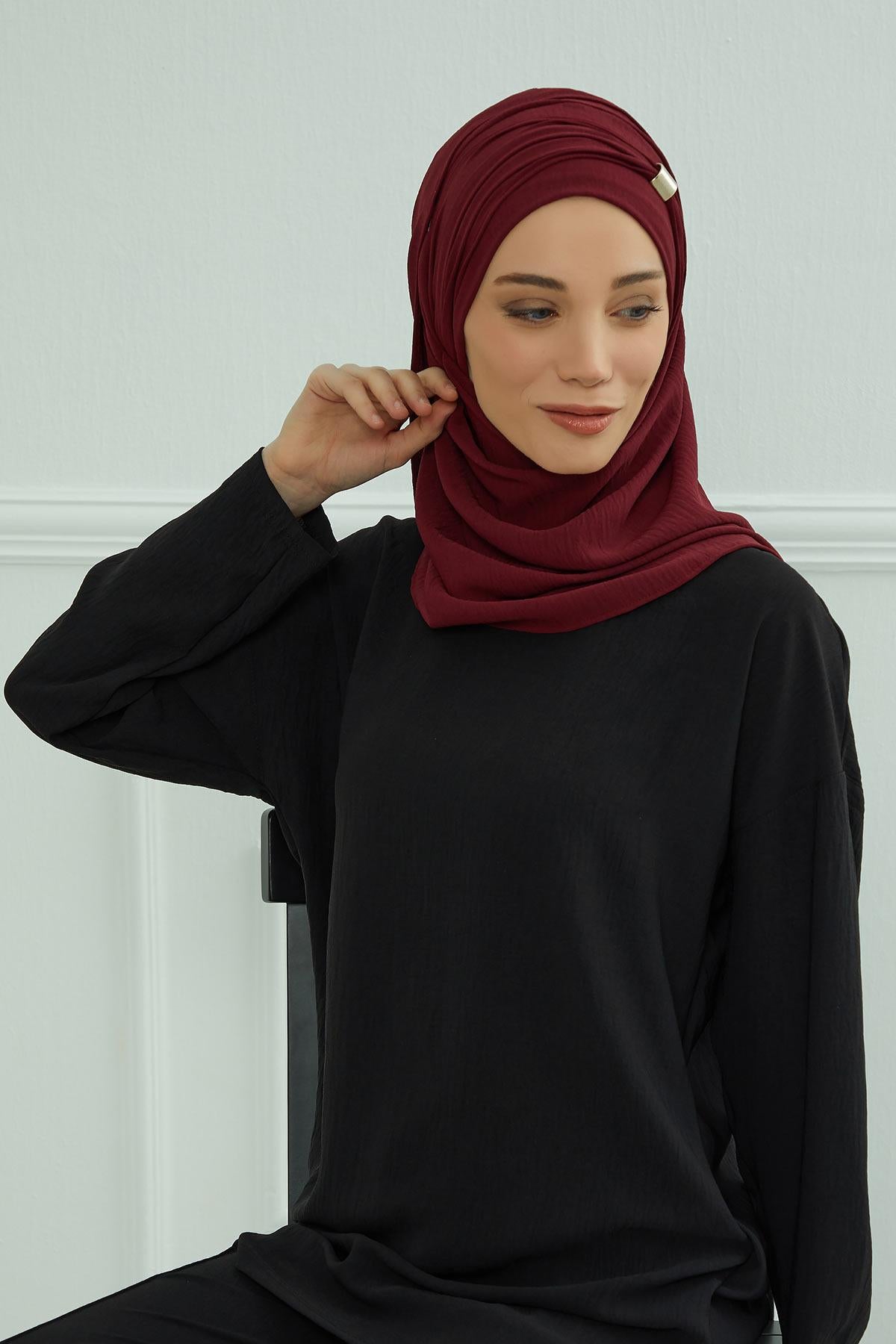 Aksesuar Detaylı Pratik Şal,CPS-94