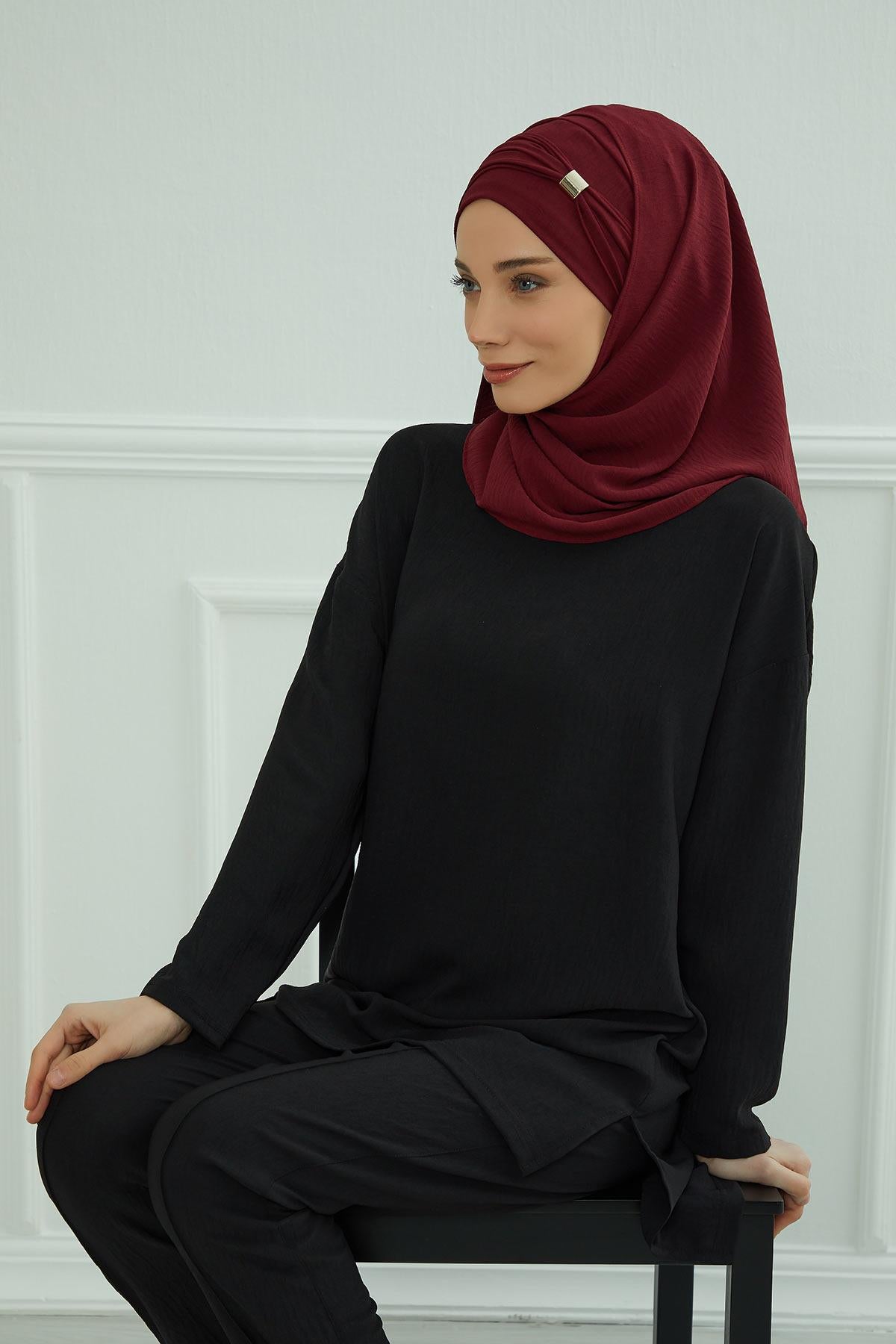 Aksesuar Detaylı Pratik Şal,CPS-94