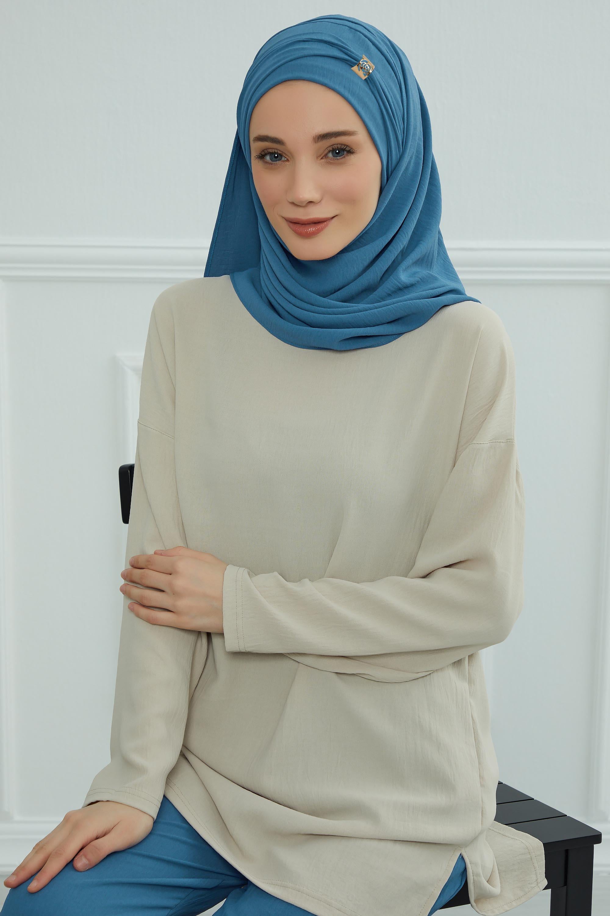 Aksesuar Detaylı Pratik Şal,CPS-94