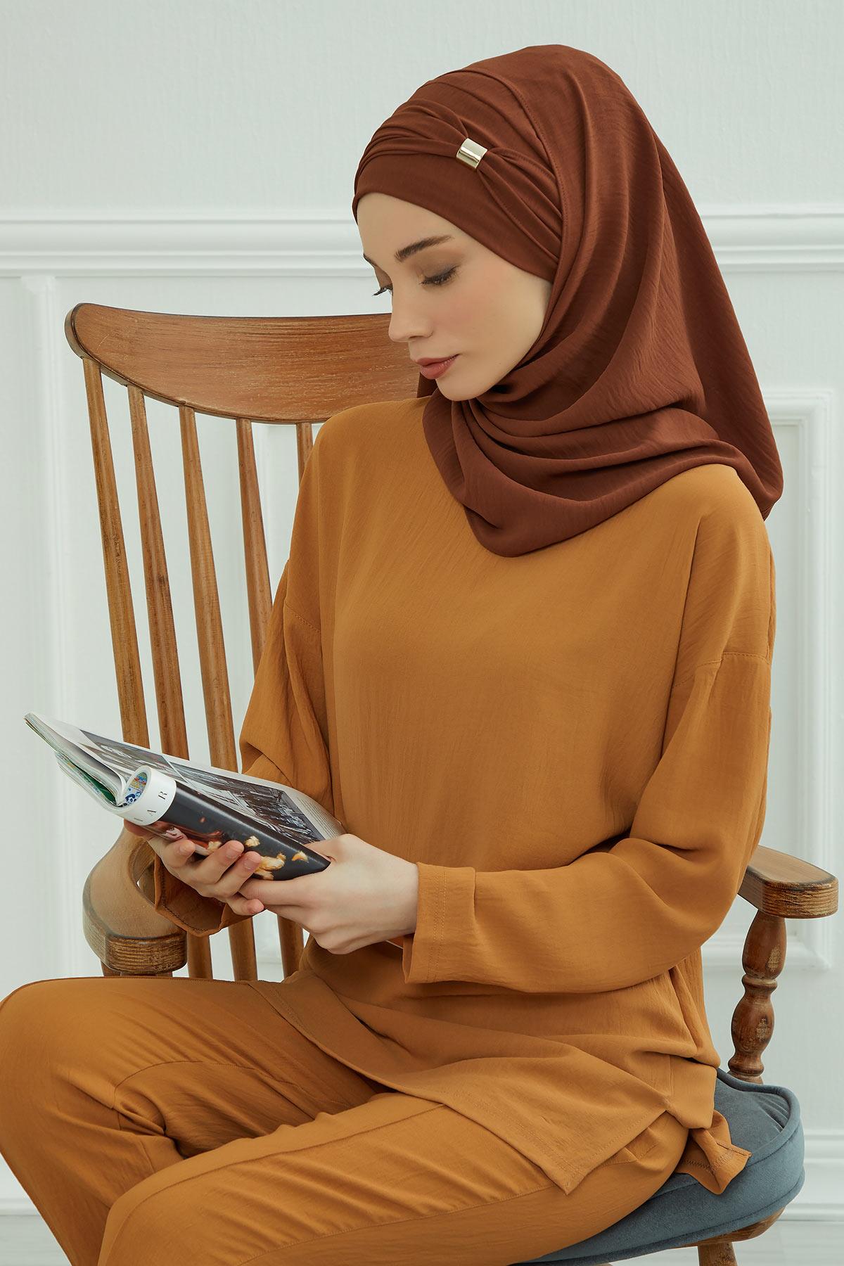 Aksesuar Detaylı Pratik Şal,CPS-94