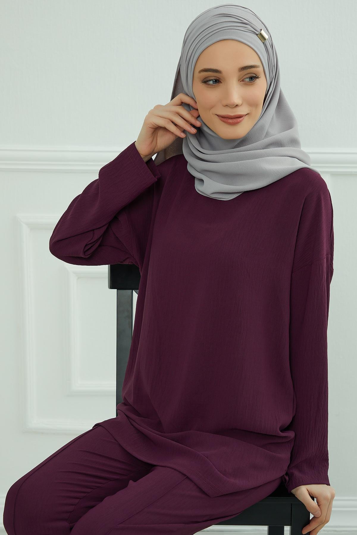 Aksesuar Detaylı Pratik Şal,CPS-94