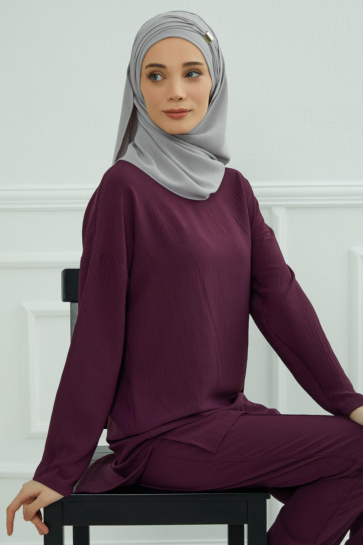 Aksesuar Detaylı Pratik Şal,CPS-94