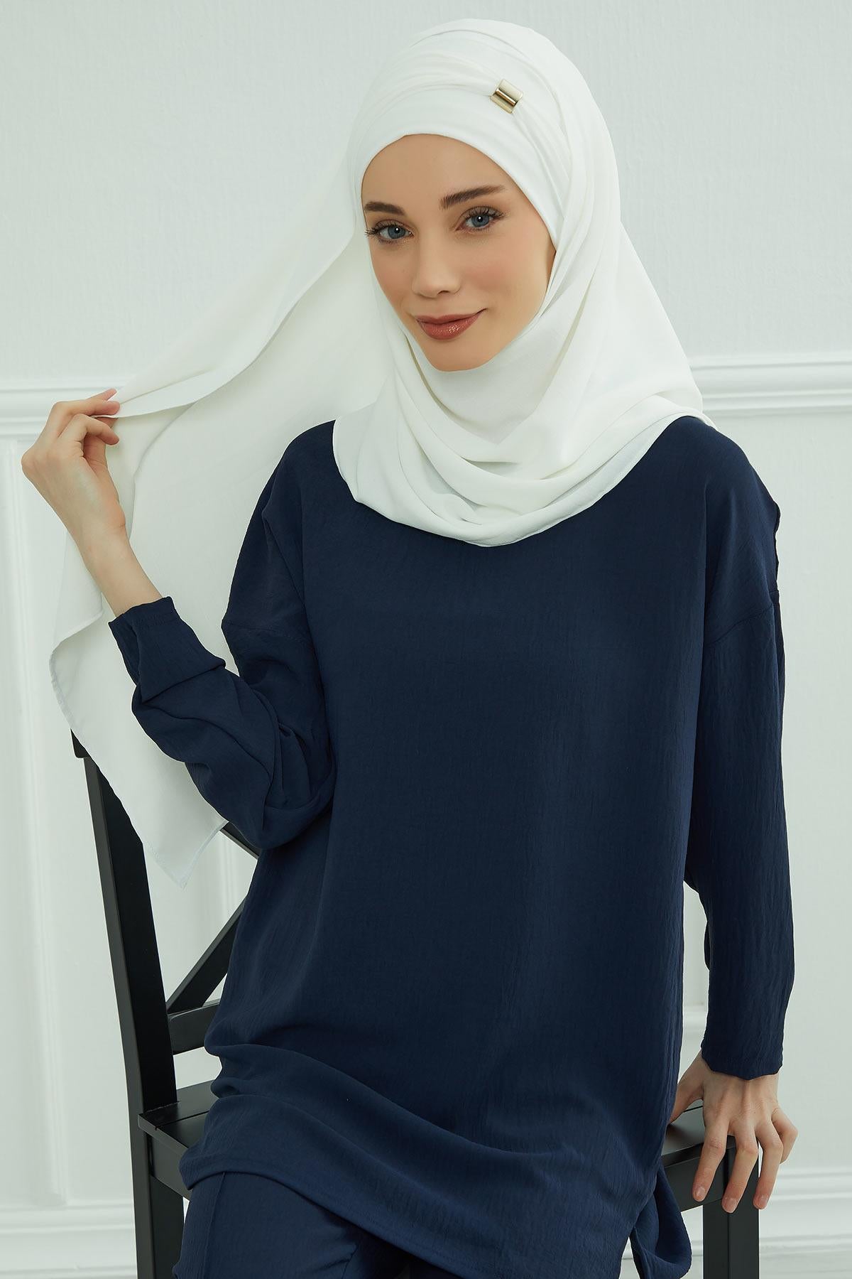 Aksesuar Detaylı Pratik Şal,CPS-94