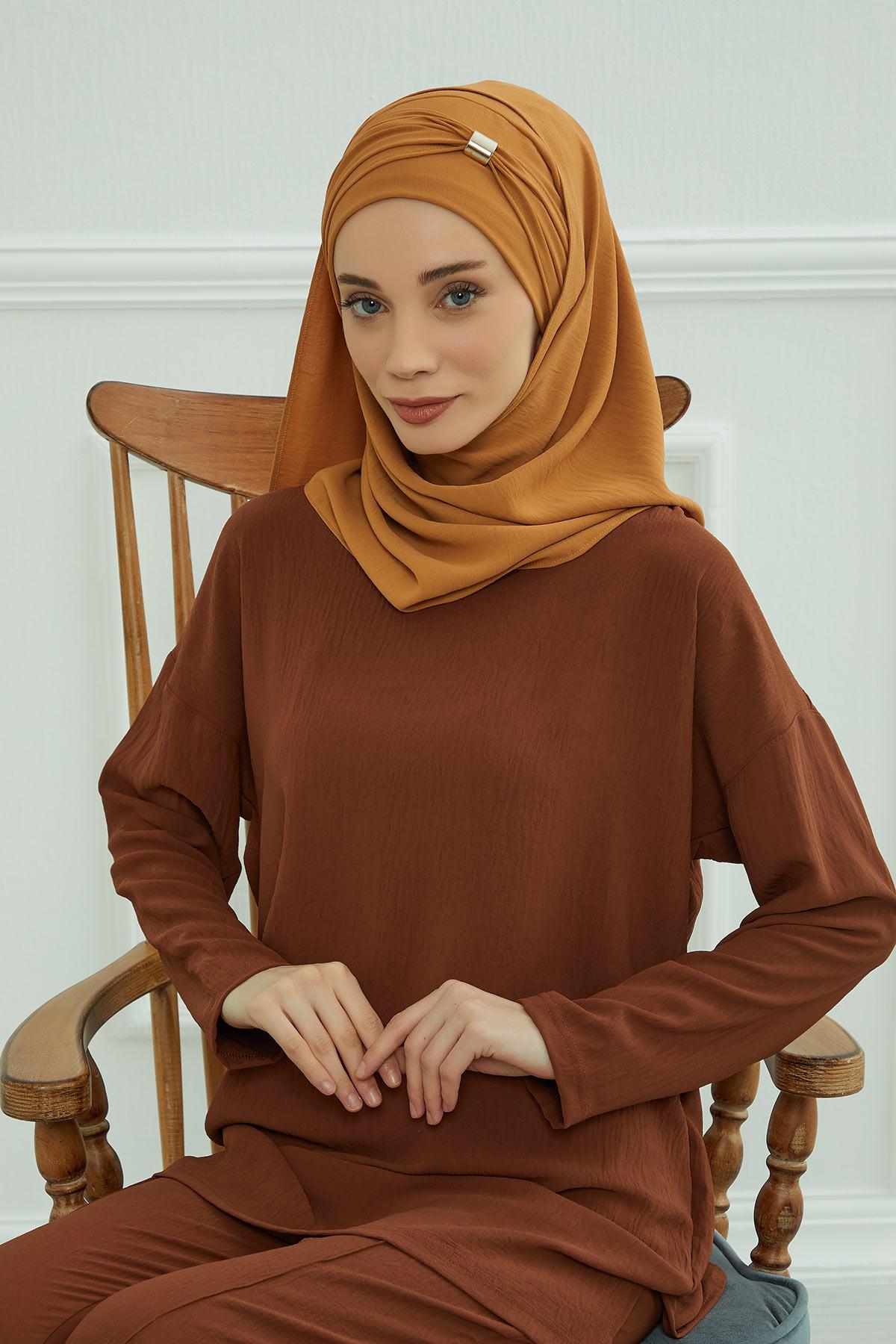 Aksesuar Detaylı Pratik Şal,CPS-94