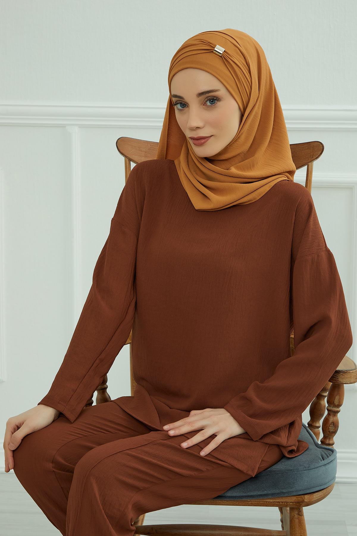 Aksesuar Detaylı Pratik Şal,CPS-94