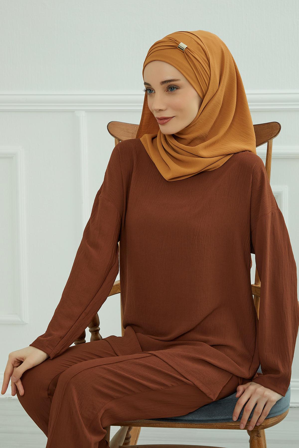 Aksesuar Detaylı Pratik Şal,CPS-94