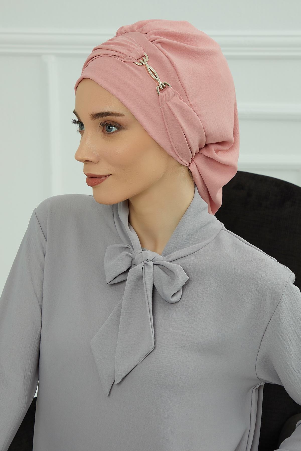 Aksesuarlı Hazır Türban,HT-93