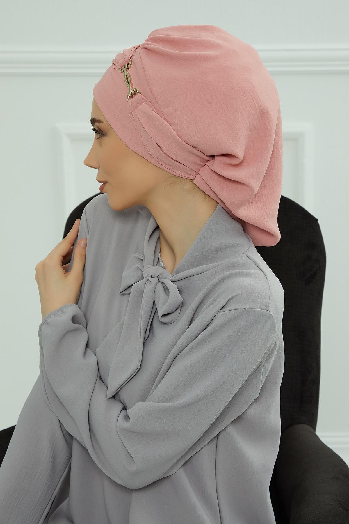 Aksesuarlı Hazır Türban,HT-93