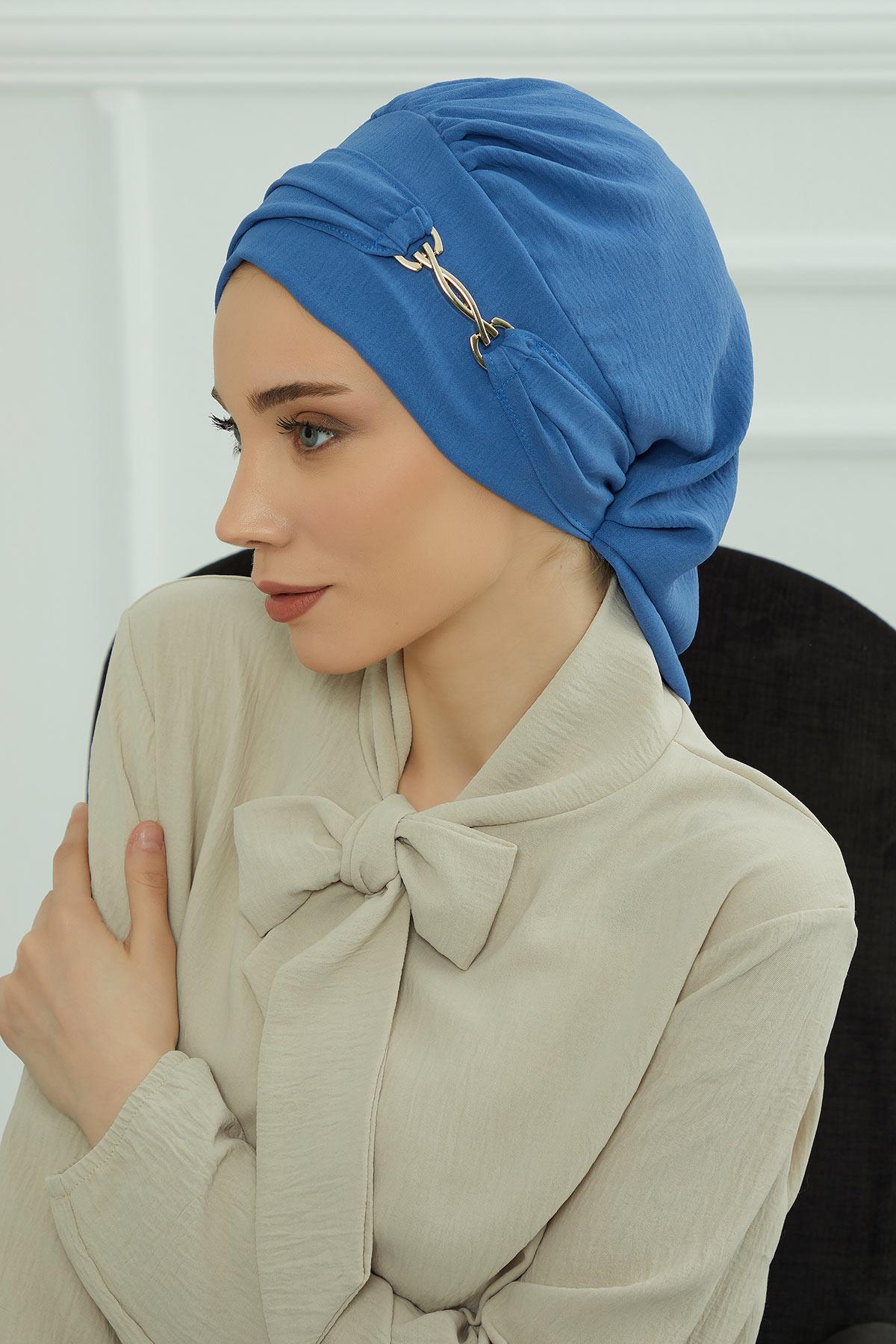 Aksesuarlı Hazır Türban,HT-93